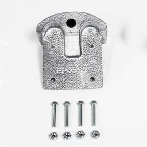 Swivel shoe mounting bracket replacement part with hardware